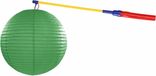 Lanterne verte 25 cm avec bâton de lanterne - Lanternes de la Saint-Martin