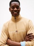 Tommy Hilfiger Heren TOMMY LOGO MOCKNECK MW0MW20954 Sweatshirt met halve rits, bruin, XXL