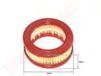 BPC Parts Filtre à air adapté pour tronçonneuse chinoise 45 cc R 64x45x28 ROUGE