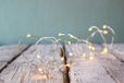 VoltShine Led-lichtsnoer, warmwit, 4,9 m, werkt op batterijen, perfect voor het decoreren van binnen- en buitenruimtes