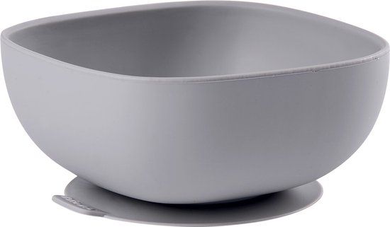 Béaba Siliconen Kommetje met Zuignap - Grijs