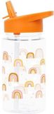 A Little Lovely Company drinkfles Rainbows 450 ml oranje