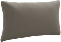 vidaXL Rugkussen PUTTEN 100% Polyester Grijs 70 x 40 x 15 cm