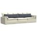 vidaXL - Zitkussens - 2 pcs - Donkergrijs - 145 x 40 cm - Corduroy stof