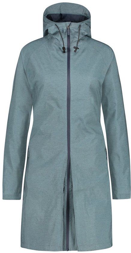 AGU Seq 10K Regenjas Dames – Trenchcoat - 2-in-1 Jas & Poncho – Waterdicht (10.000mm) – Winddicht – Steel Blue – M