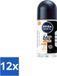 NIVEA MEN - Deodorant roller - Black & White Ultimate Impact - 50 ml - Voordeelverpakking - 12 stuks