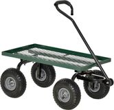 Outsunny Chariot de jardin Acier 94x48,5x100cm Vert