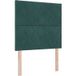 Maison Exclusive - Lit boxspring à LED avec tête de lit, vert foncé, 90 x 190 cm, velours