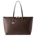 Furla Olivia L dark brown leather shopper