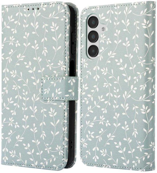 imoshion Design Bookcase smartphone - Smoke Green Flowers