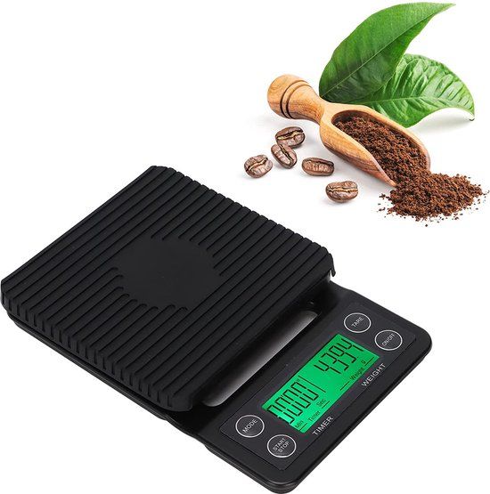 IMTEX Timer Scale Keukenweegschaal met Timer - 3000 gram - Zwart