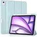 Techsuit Flex Trifold Housse de tablette avec porte-stylo pour Apple iPad Air 6 11 2024 - Bleu clair