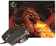 Rebeltec Red Dragon Gamingmuis + Muismat