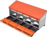 VEVOR Legnest 1060x525x475 mm, 4 Compartimenten, Metalen Kippennest met Beschermende Lekbakken en Ventilatiegaten, Pluimveenest, Verrijdbaar Nest, Ideaal voor Hennen, Eenden, Kippen en Ander Pluimvee