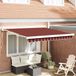 Prolenta Maison Exclusive - Store électrique, dimensions 3 x 2,5 mètres, rayures horizontales orange-brun
