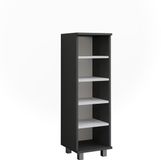 Vicco Ilias Midikast – 30.2 x 95 cm met 5 open vakken Antraciet/wit