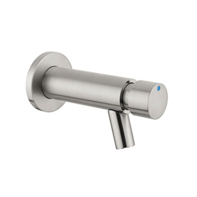 Plieger Toiletkraan Napoli Inbouw Rond RVS Zelfsluitend - Geborsteld Chroom