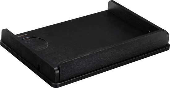 Navaris Zwevend Nachtkastje van Bamboe - Zwart - 38 x 26 x 11cm - Bedtafeltje - Klembaar