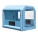 Sans marque Cabine de pulvérisation gonflable - Tente de pulvérisation/Tente de peinture - 3,9 x 2,4 x 2,4 m - Bleu