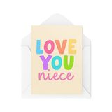 Grappige Nieuwigheid Wenskaarten | Love You Nichtje | Verjaardag Van Tante Van Neef Denken Aan Je Geklets Grappige Grap | CBH1289