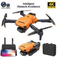 P8 Drone met Dual Camera 4K Hd 2 Batterijen Batterijduur: 12 Min Oranje