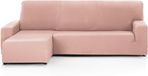 Martina Home Tunez Chaise Longue-hoes Polyester Zalm Brazo Izquierdo Corto