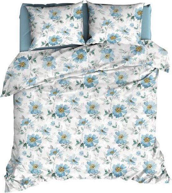Satin d'or Rafaella Dekbedovertrek Lits-jumeaux 240x200/220 cm - Blue - 8716057130738