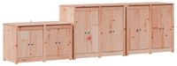 Syfax Buitenkeuken kast MEPPEL, 3 stuks, wit, massief grenenhout