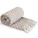 Emma Barclay Casablanca - Scandi Geweven Gerecycled Katoenen Stoel Sofa Setee Bed Gooi Over Deken in Taupe - 50x60 (127x152cm)