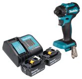 Makita DDF 083 ST accuboormachine 18 V 40 Nm 1/4'' borstelloos + 2x oplaadbare accu 5.0 Ah + lader