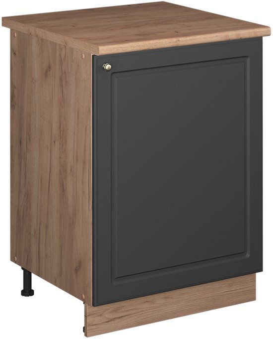 Vicco Wastafelkast Fame-Line, Anthrazit-Gold Landhaus/Goudkleurig Eiken, 60 cm