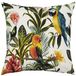 Evans Lichfield Papegaaien Outdoor Polyester Gevuld kussen, Multi/Teal, 43 x 43cm