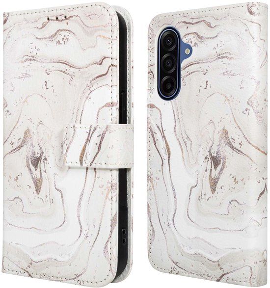 imoshion Design Bookcase - Samsung Galaxy A17 (5G) / A17 (4G) - Sandy Marble