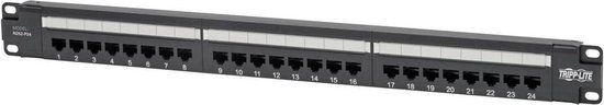 Tripp Lite N252-P24 patch paneel 1U - Zwart