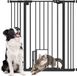 PawHut Barrière pour animaux - Acier - 101x104,1 cm - Noir