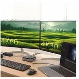 j5create j5create JCD3199P - Dockingstation - USB-C / USB4 / Thunderbolt 3 / Thunderbolt 4 - 2 x HDMI - 1GbE - met 140W GaN PD3.1-voeding - Verenigd Koninkrijk