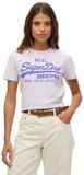Superdry Vintage Neon T-shirt met logo Dames T-shirts