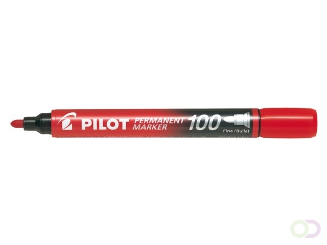 Pilot Viltstift SCA-100-B rond 1mm rood