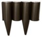 BRADAS Bordure en plastique – bordure, 2,5 mètre, hauteur 225 mm, brun. PALGARDEN BR-OBP1202-002BN