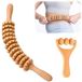 Dailygoods Rouleau de massage - 2 pièces - Couleur bois