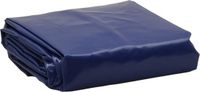 vidaXL Zeil Blauw Canvas met PVC-coating 5 x 5 m