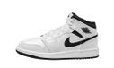 Nike Air Jordan 1 Mid (GS) Schuhe - Unisex - Leder - Gummi - Schwarz/Weiß - Größe 39