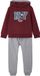 Vertbaudet Jongens Sportset met Capuchon Bordeauxrood Lange Mouw Katoen/Gerecycled Polyester Maat 110