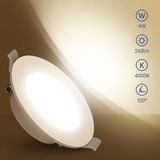 Aigostar spot LED encastrable Backlit - 4W - 4000K - Vert foncé