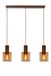 Lucide TOLEDO Hanglamp - Ø 20 cm - 3xE27 - Amber - Dimbaar