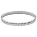 Lucardi - Dames Stainless steel bangle voor dames - Armband - Staal - Zilverkleurig