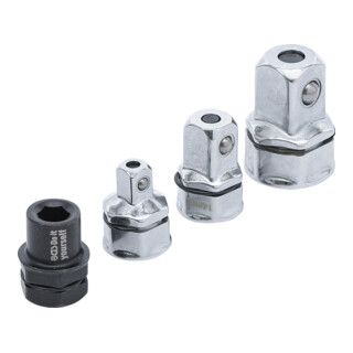 BGS Do it yourself adapterset voor ratelringsleutel - 4 dlg.