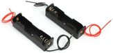 Allecto plus - Porte-fil noir pour 1 x 1,5 V AA batterie - Lot de 2 pièces