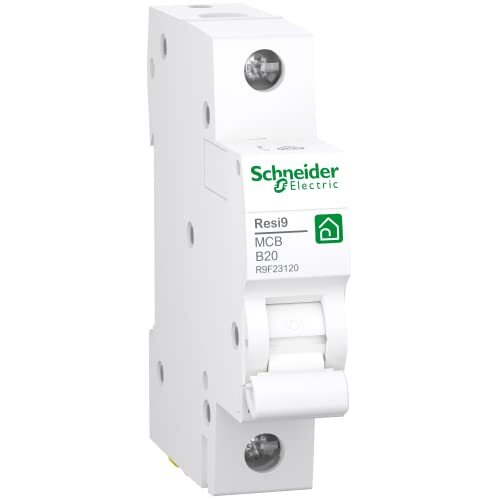 SCHNEIDER ELECTRIC Stroomonderbreker RESI9 1P 20A B 6KA, R9F23120