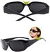 CHPN Rasterbrille – Übungsbrille – Brille – Verbessern Sie Ihr Sehvermögen mit der Rasterbrille – Schwarz – Raster